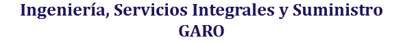 Ingeniería, Servicios Integrales y Suministro GARO
